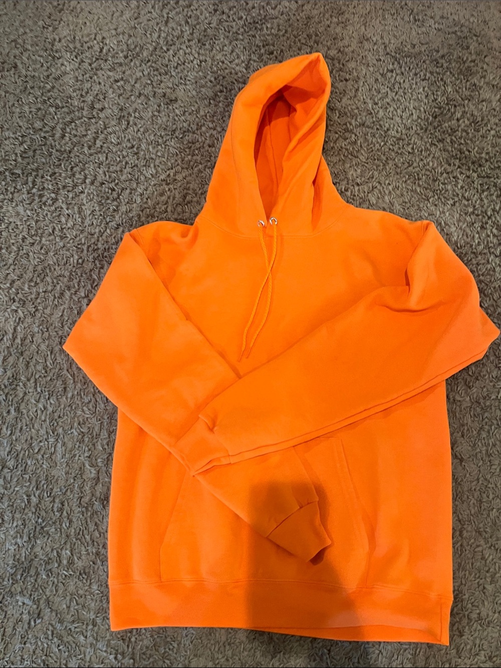 Hanes Bright Orange Men’s Pullover Hoodie